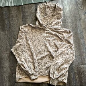 Abercrombie & Fitch Leopard Pullover Hoodie Soft Collection Large